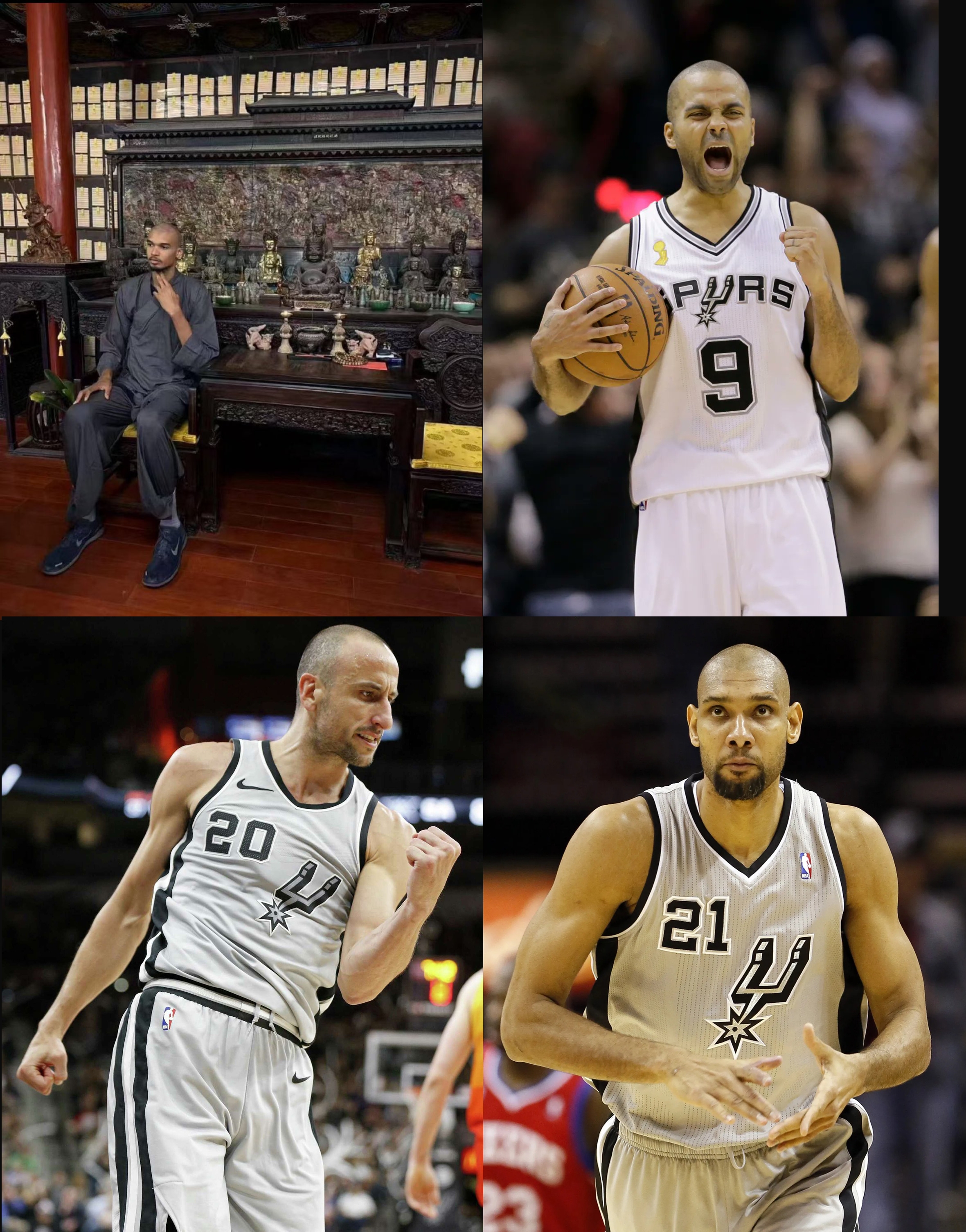 😁文班亚马完美传承马刺文化😛他变秃了 也变强了！